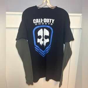 2013 Call Of Duty Ghosts double layer thermal shirt